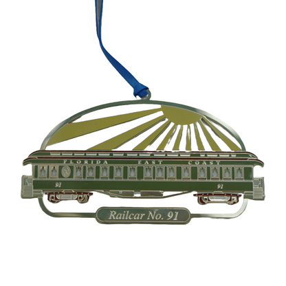 Railcar No. 91 Holiday Ornament