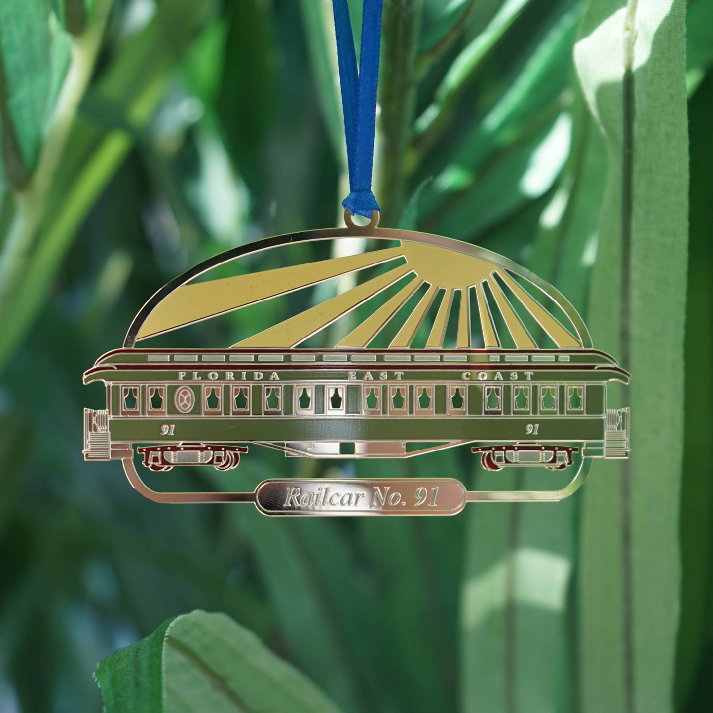 Railcar No. 91 Holiday Ornament