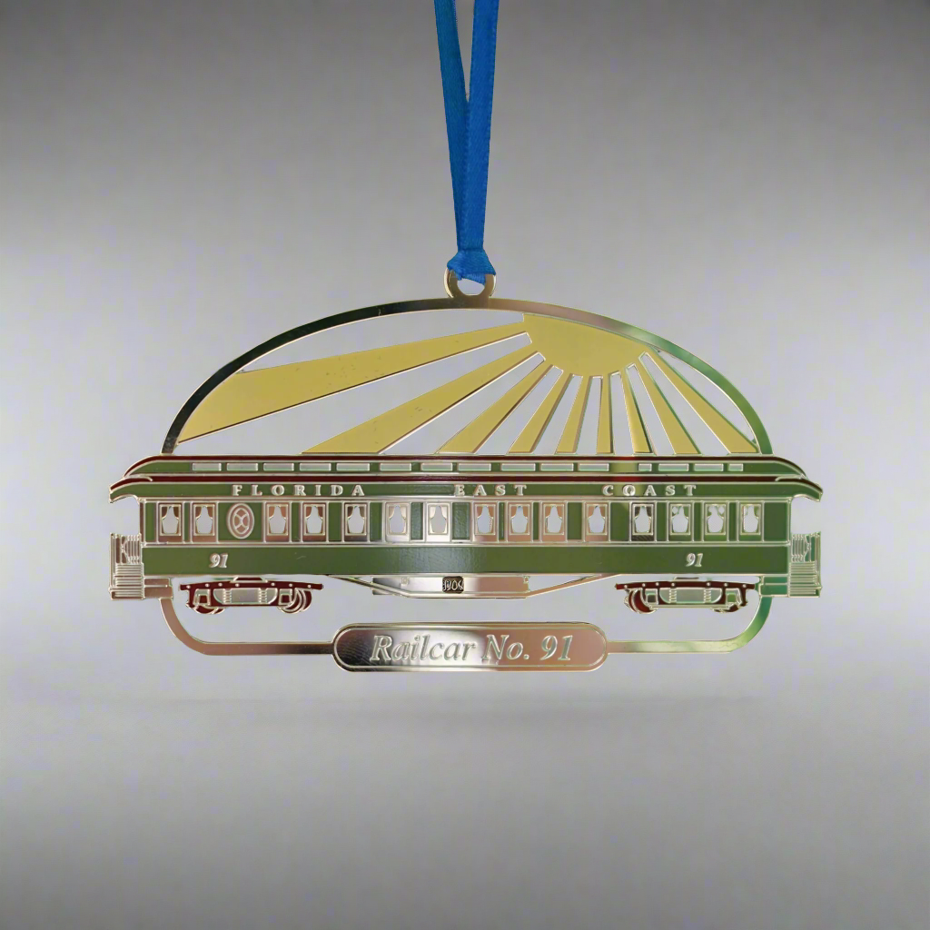 Railcar No. 91 Holiday Ornament