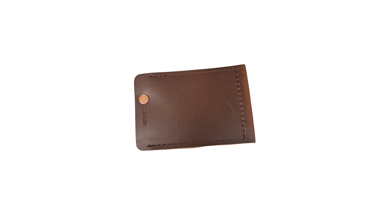 Money Clip Leather Wallet by Rustico