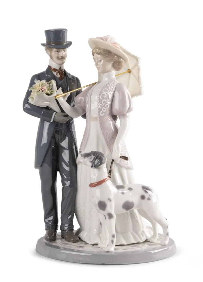 A Romantic Stroll Figurine