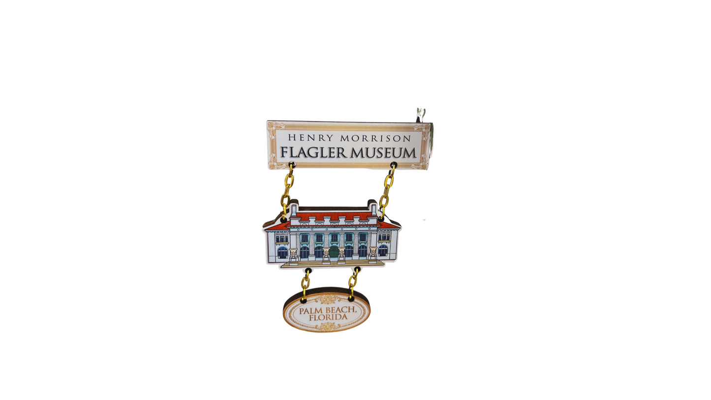 Flagler Museum Hanging Sign Magnet