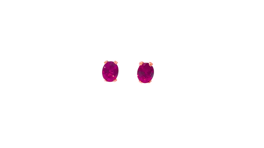Mary Lily Collection Ruby Stud Earrings