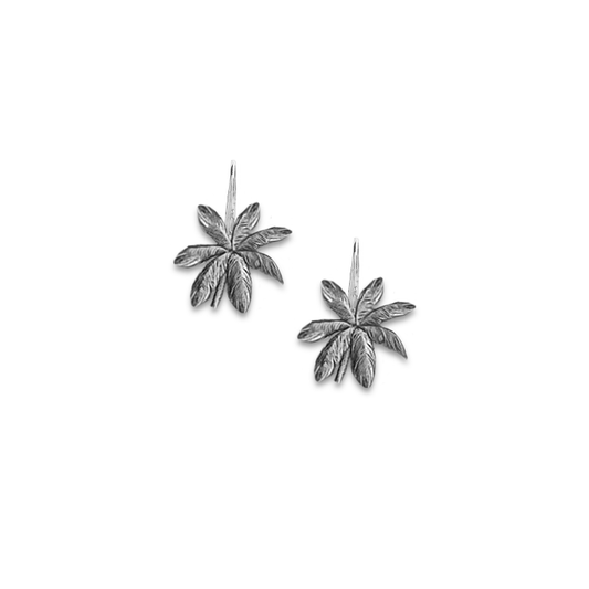 Key West Palm Hanging Earrings