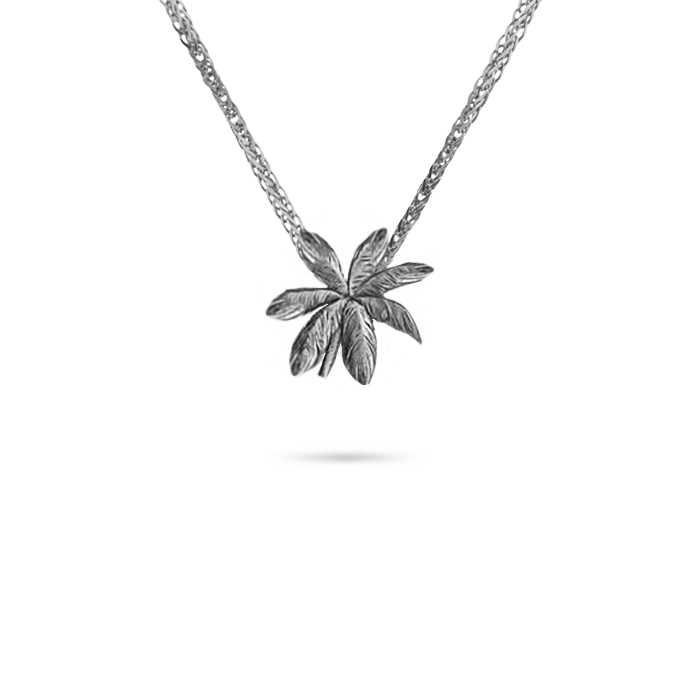 silver palm pendant 